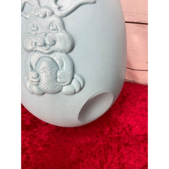 Vtg Grand Venture Easter Eggs Blow Mold 14"‎ Set of 2 Light Blue Green - Picture 11 of 16